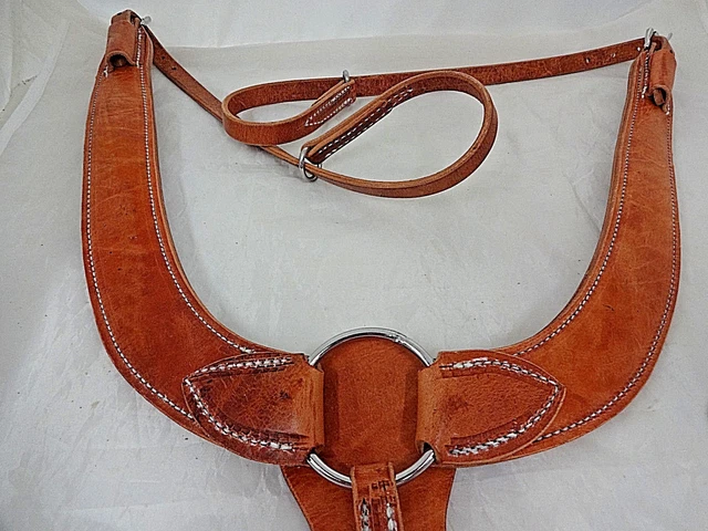 Pulling Breast Collar Hermann Oak Harness Leather Berlin Horse Tack Heavy Duty