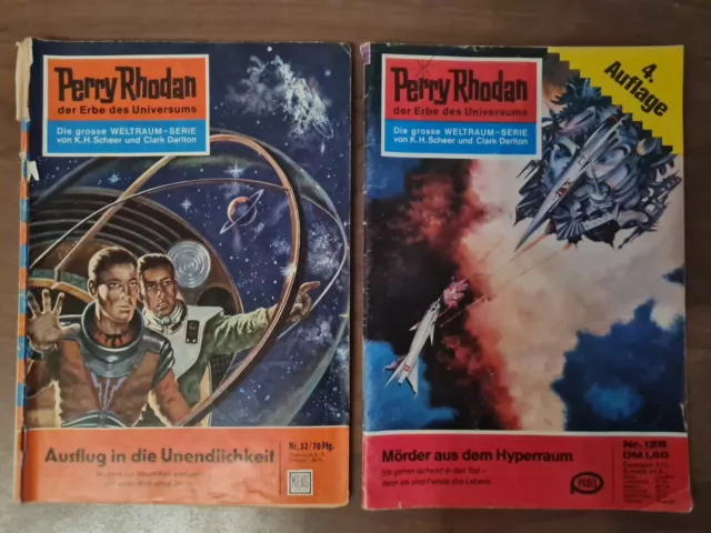 ### 2x PERRY RHODAN Nr. 32 + 128 Der Erbe des Universums RAR ###