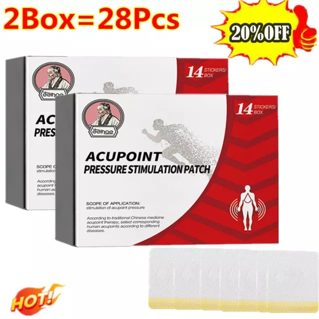 28 PIEZAS Parches de Estimulación de Presión de Punto de Acupuntura Huatangxiao - HOTS