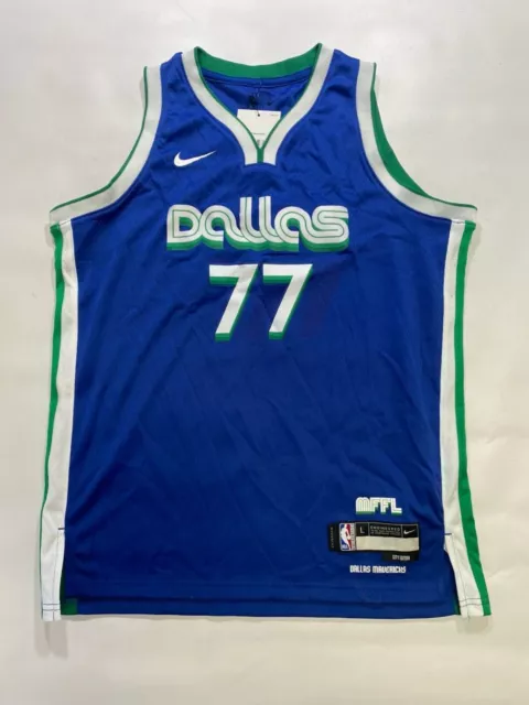 Dallas Mavericks #77 Luka Doncic Nike NBA City Jersey - Youth Large