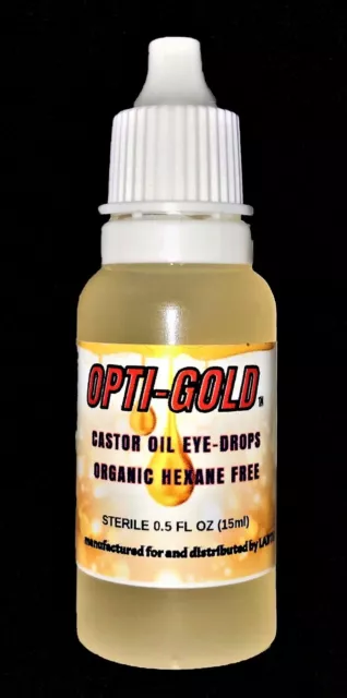 Castor Oil (2 BOTTLES) SAFE FOR EYES! Organic Hexane Free Cold Pressed 15ML
