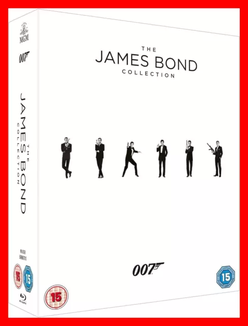 The James Bond 007 Blu Ray Collection Box Set - 24 Films from Dr. No to Spectre