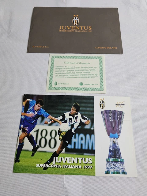 BOLAFFI BUSTA CON Folder Juventus Supercoppa Italiana 1997