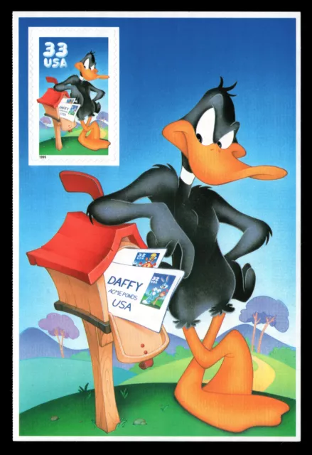 US Scott # 3306c, Daffy Duck, Pane with (1) 1999 33¢ Stamp MNH