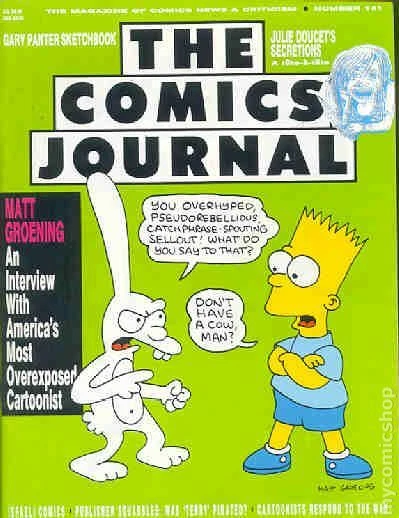 Comics Journal #141 VG/FN 5.0 1991 Stock Image Low Grade