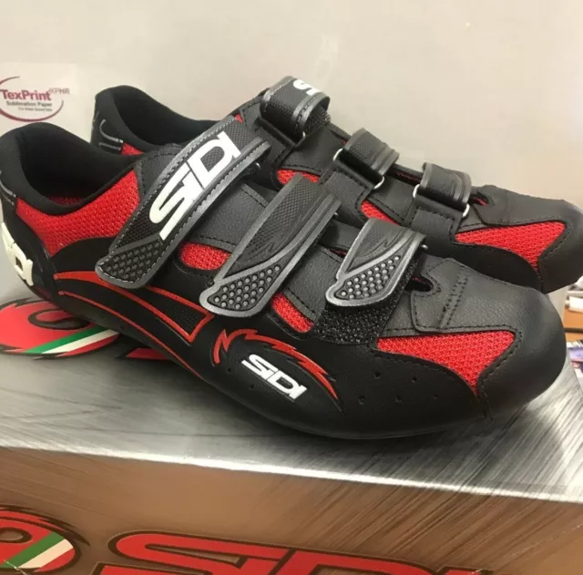 Sidi Chaussure Vélo Homme Level  Red Black  Taille 45                HVL