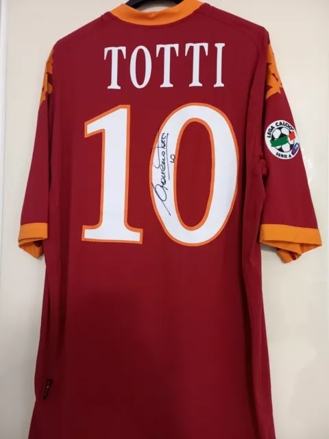 Maglia shirt Francesco Totti AS Roma  2009/2010  firmata signed NO WORN ISSUED