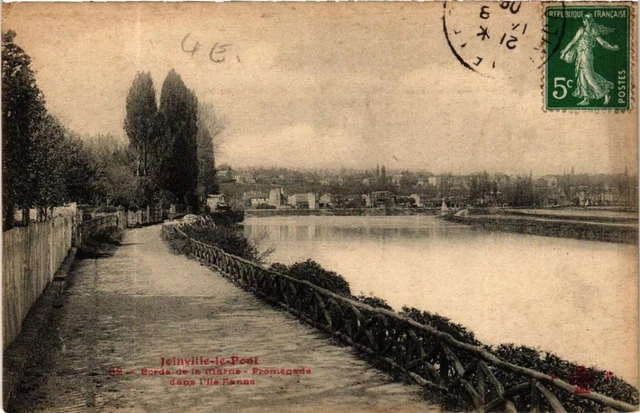 CPA JOINVILLE-le-PONT Bords de la Marne Promenade (569990)
