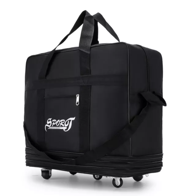 32" 42" 3-layer Expandable Rolling Wheeled Duffle Bag Luggage Spinner Suitcase 4