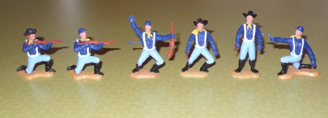 Timpo Toys Wild West 6x Nordstaaten Soldaten Fußer