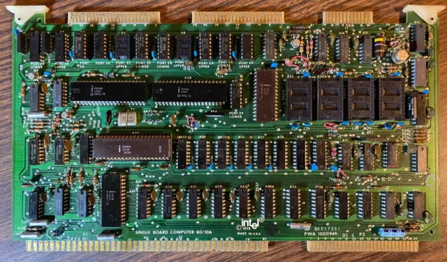 Vintage Intel SBC 80/10A Single Board Computer, S/N 017351