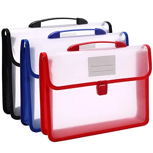 Nordun Pochette Plastique A4 3 Pcs Pochette Porte Document Transparente Chemi...