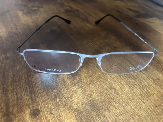 Monturas de gafas Ray-Ban RB8714 1159 LightRay gris rectangular 55-18-145 H1000