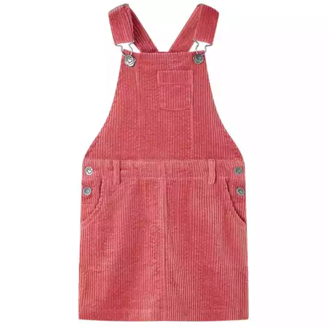 KIDS OVERALL DRESS Corduroy Pink 104 vidaXL 28.51 PicClick UK