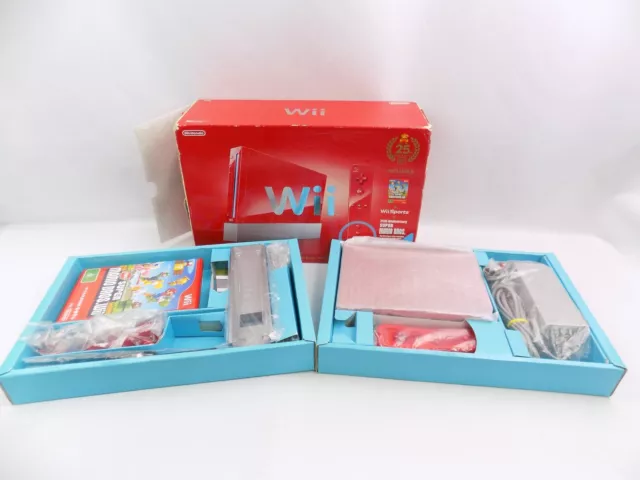 Nintendo Wii Super Mario Bros 25th Anniversary Red RVL-S-RAAV Used