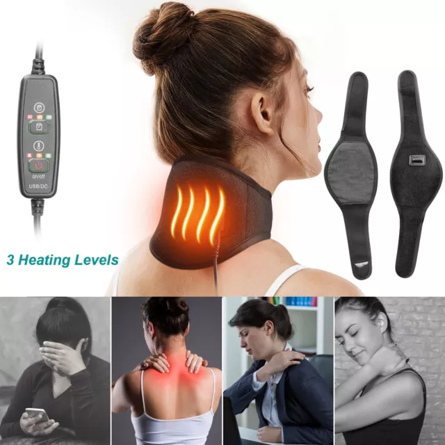 Heated Cervical Neck Massager Magnets Relax Body Shoulder Musle Neck Relief Pain