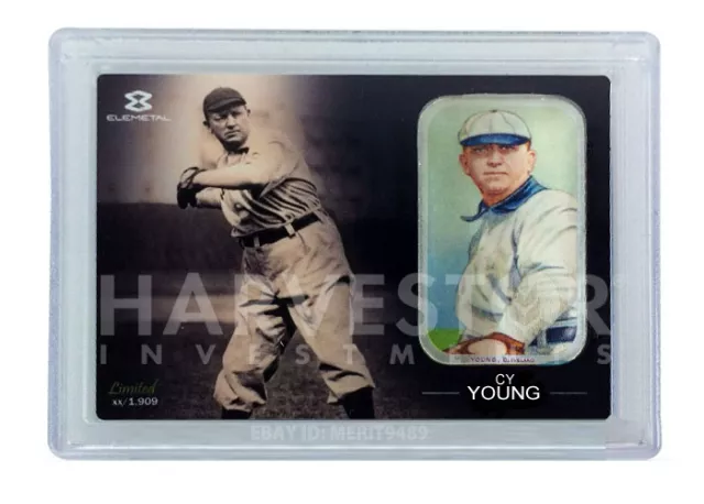 Cy Young T-206 Tobacco Card Silver Bar - Glove Shows - Limited To 1909