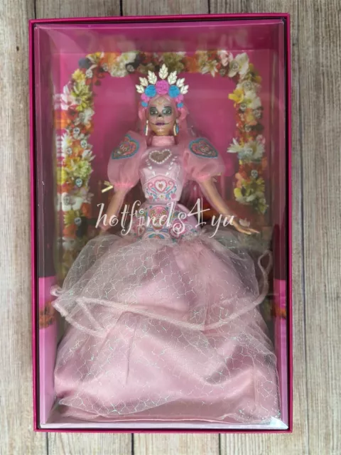 Barbie Dia De Los Muertos Pink Magnolia Doll Day of the Dead 2023 Mattel IN HAND