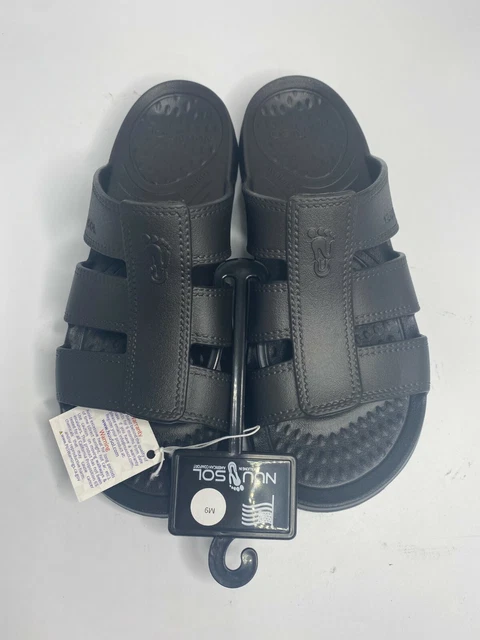 Nuusol Stanley Men's Size 9 Slides Eclipse Black Made In The USA 2