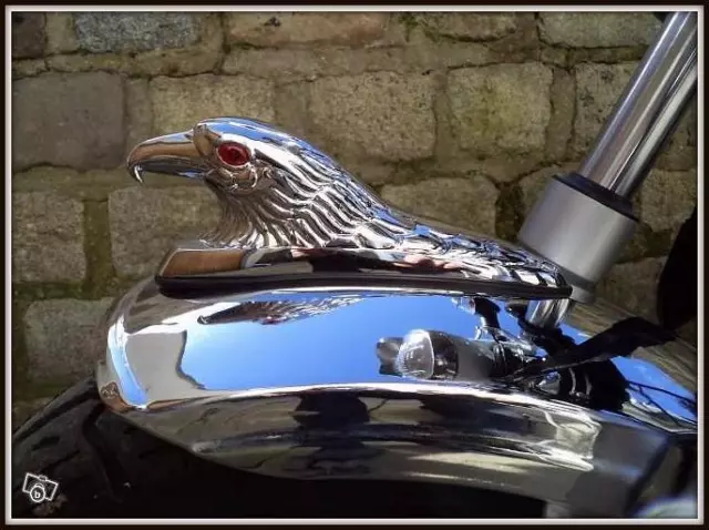 Aigle d'Ornement chrome pour garde boue (moto Kustom trike ) NEUF Grand modéle