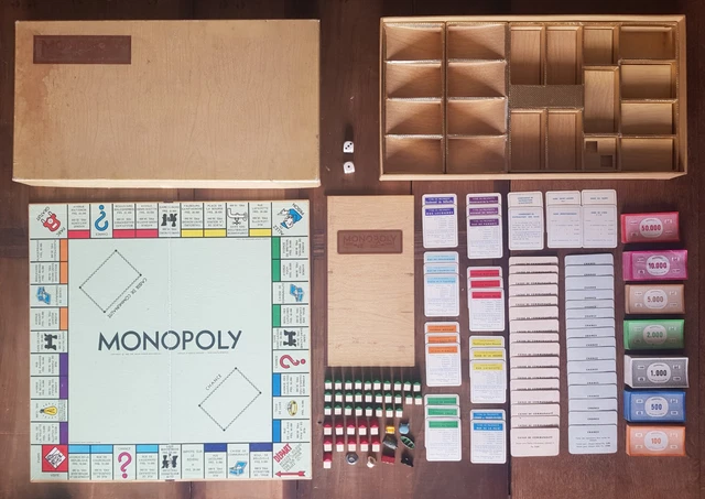 Ancien Monopoly Miro Boîte Orange - Avec Jetons - Occasion