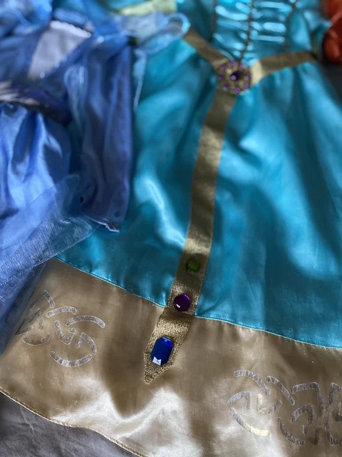 Girls Dress Up Clothes Bundle Age 5-6 years Disney Frozen Brave Merida Tinkerbel 6