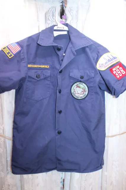 Boy Scouts of America Uniform Youth Blue Medium Shirt