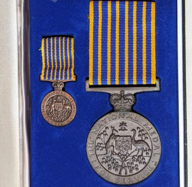 Australian National Medal military civilian long & emergency service