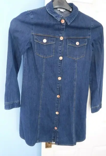 River Island Girls Denim Dress Age 11 Years 146 Cms