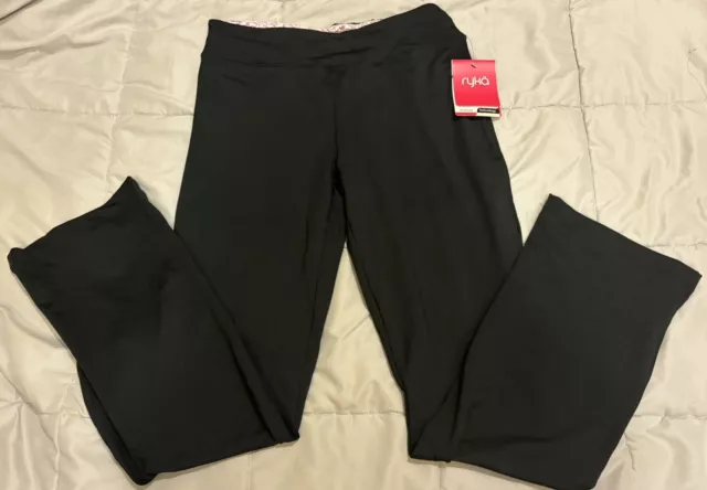 NWT Ryka Black Leggings Womens Size Small Relaxed Technology NEW Retail $50