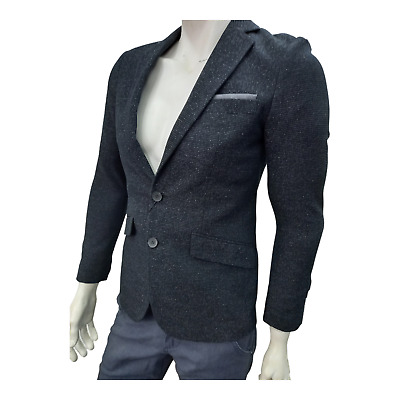 Antony Morato giacca uomo invernale cappotto elegante blazer slim fit nero XS