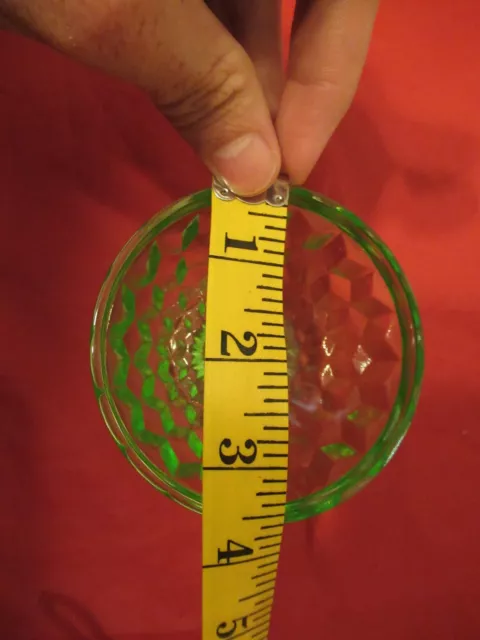 Vintage Vaseline Uranium Glass Goblet Dessert bowl 3