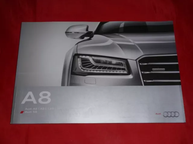 Audi A8 S8 D4/4h 4.0 TFSI quattro - W12 6.3 FSI quattro brochure from April 2015
