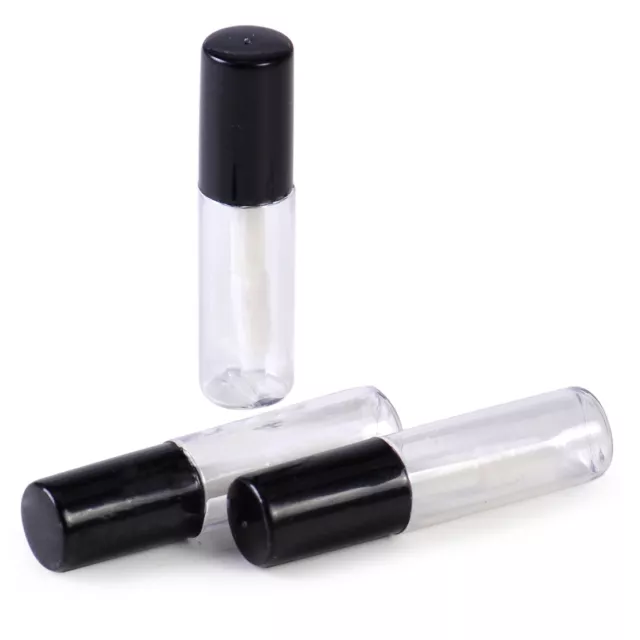 10X 1.2ml Mini Plastic Empty Clear Lip Gloss Tube Balm Makeup Bottle Container 3