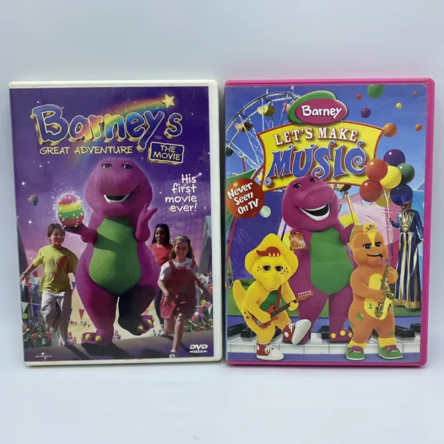 BARNEY AND FRIENDS DVD Lot The Purple Dinosaur Music Adventure 16 ...