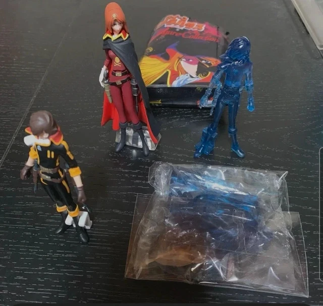 LOT PVC FIGURINES ATLANTIC 4cm CAPTAIN HARLOCK ALBATOR et ses amis no goldorak EUR 11,00