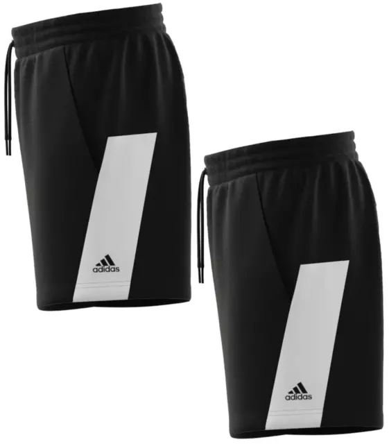 Adidas Shorts Mens Gym Running Shorts Black Drawstring Shorts Sports Shorts