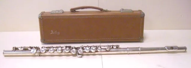 Vintage 1966 Artley Silver Plated Flute W/ Case Elkhart Indiana Serial: 159028