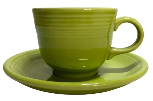 Chartreuse Green Homer Laughlin Fiesta Ware Lead Free Cup and Saucer Replacement