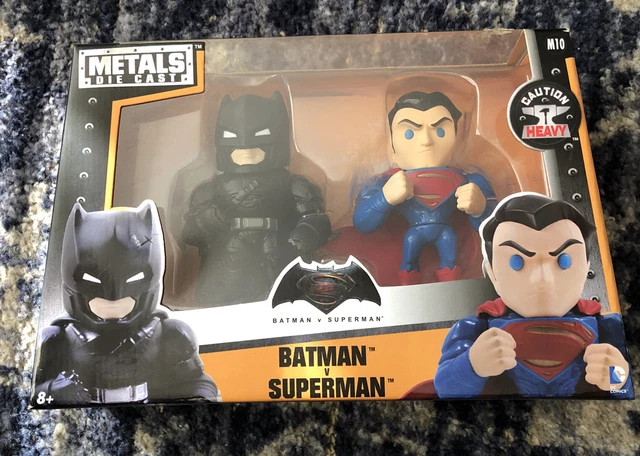 Batman vs Superman 4" Twin Pack M10 Jada Metals Figures DC Comics Warner Bros