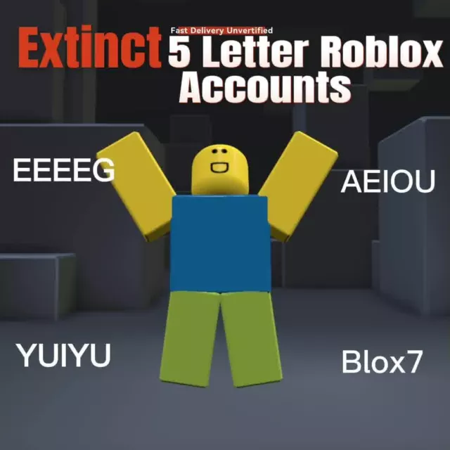 5 Letter Account Roblox