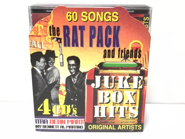 The Rat Pack and Friends Juke Box Hits 60 songs 4 cds,Pre-Owned,Clean Condition