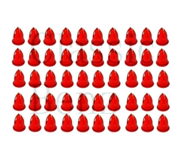 50 PCS Red Moulding Trim Clips For Mercedes W108 W109 W110 W114 W115 W116 W123 – Direct Replacement
