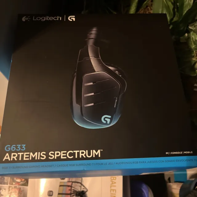 Logitech G633 Artemis Spectrum RGB 7.1 Surround Sound Gaming Wired Empty Box