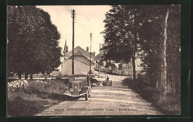 CPA SAINTETIENNESURSUIPPES, RUE de la Gare EUR 3,00 PicClick FR