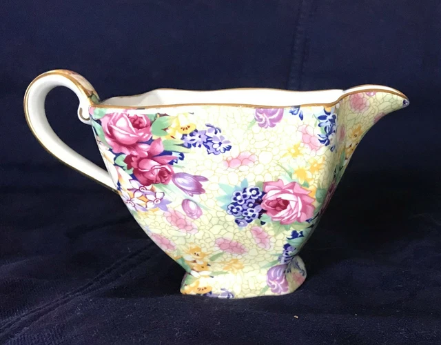 Royal Winton/Grimwades WELBECK CREAMER 1995 Yellow Chintz