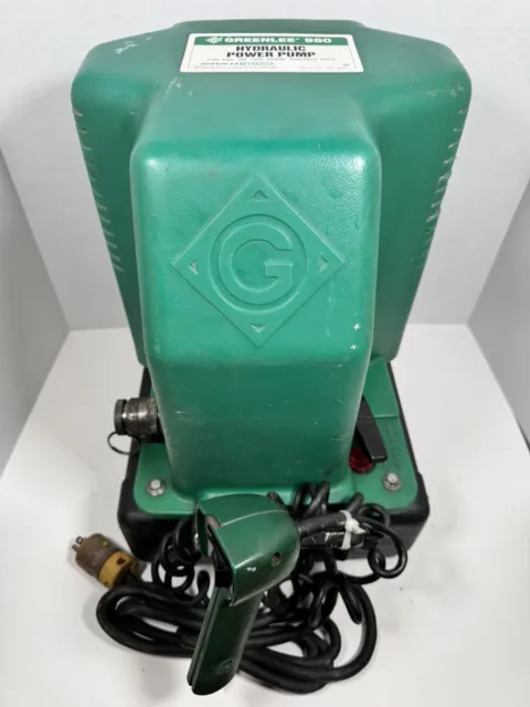 Greenlee 980 Electric Hydraulic Pump with Pendant Switch