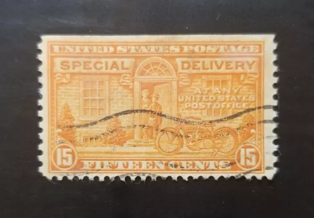 1931  US 15 cent Special Delivery Stamp Motorcycle Scott# E16