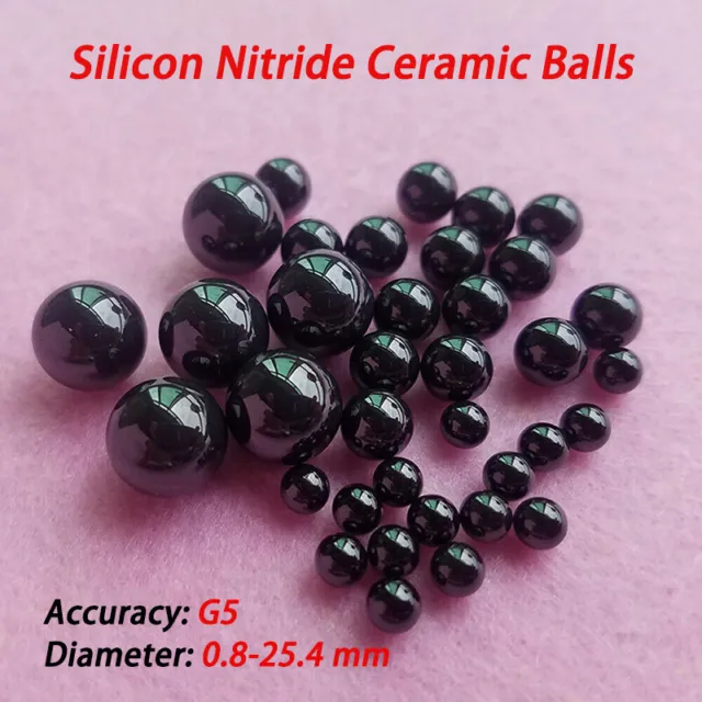 Silicon Nitride Ceramic Balls Dia 0.8-25.4mm High Precision Solid Bearing Balls