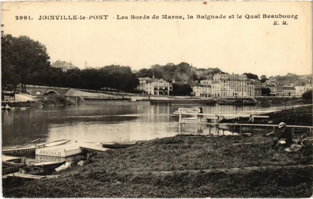 CPA Joinville-le-Pont Les Bords de Marne FRANCE (133979)